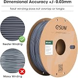 eSUN PLA+ Filament 1.75mm 1KG Grey High Speed 3D Printer Filament view 3