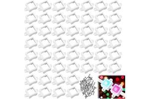 FOFOGANG 50Pcs Mounting Brackets Outdoor LED Light Clips with Screws Waterproof Compatible with Govee Non-Pro Version Model H705 RGBIC for Wood Steel Siding White