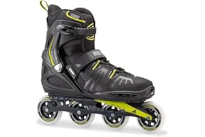 Rollerblade RB XL Men's Adult Fitness Inline Skate, Black and Lime, High Performance Inline Skates