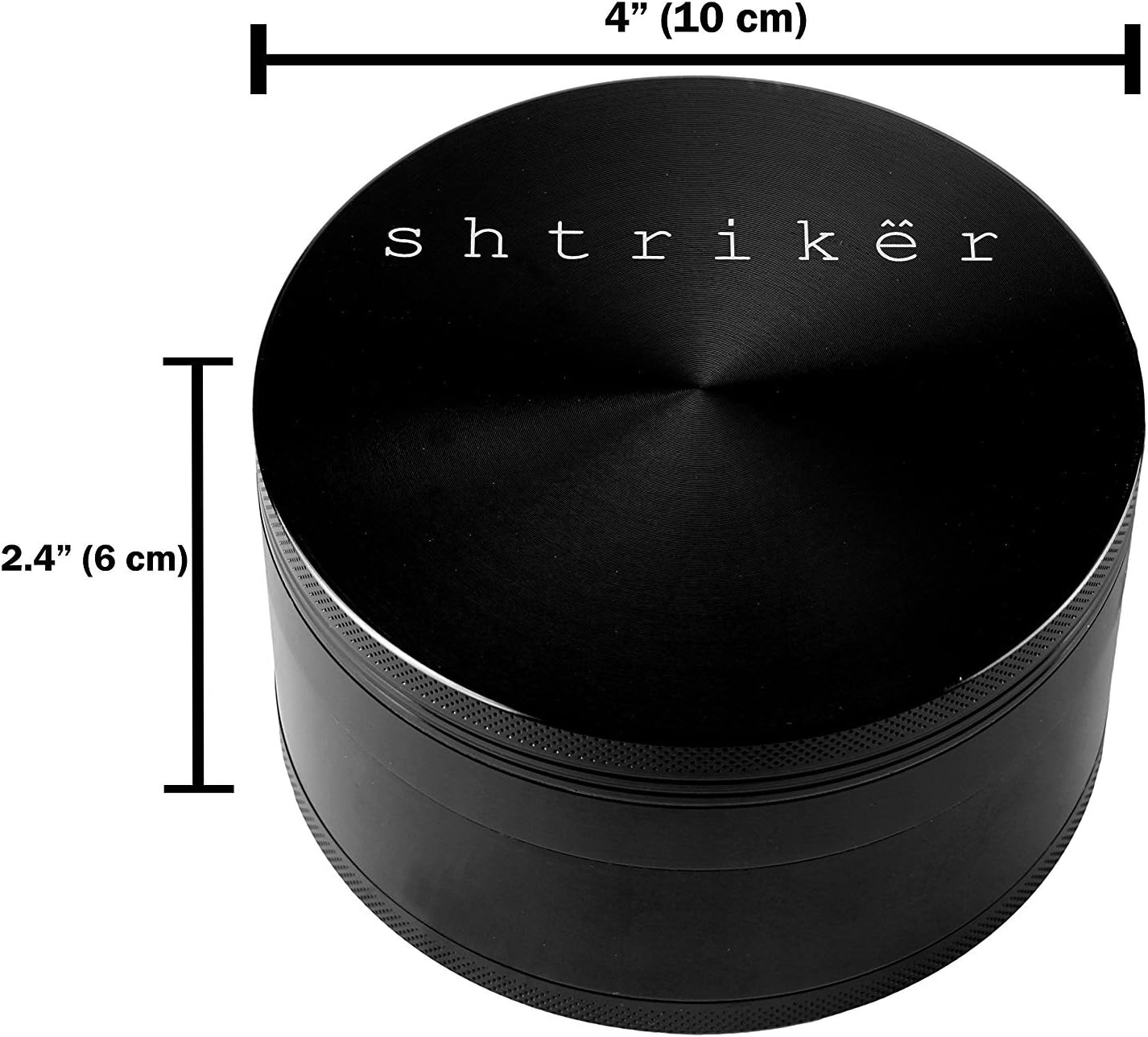 Herb Grinder 4 Inch Aluminum Largest and Biggest Metal Tobacco Spice