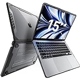 SUPCASE for MacBook Air 15 Inch Case 2025/2024/2023 (Unicorn Beetle), M4 A3241 / M3 A3114 / M2 A2941 Heavy Duty Shockproof Rugged Hard Shell Protective Cover for MacBook Air 15" with Touch ID, Black