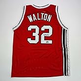 Facsimile Autographed Bill Walton Portland Red Reprint Laser Auto Basketball Jersey Size Men's XL