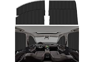 XCBYT Car Window Shades - 4 Pack Car Window Covers Privacy Curtains 99% UV Light Block Car Curtains for Car Van SUV Pickup Truck Keeps Cooler Screen for Sleeping Camping Accessories