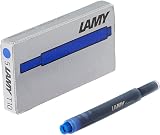 Lamy T10 Blue Ink Cartridges 5 Pack 1.4ml Fountain Pen Refills