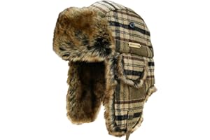NORTH CLIFF Unisex Winter Trapper Hat Cold Proof Keep Warm Hat with Ear Flaps