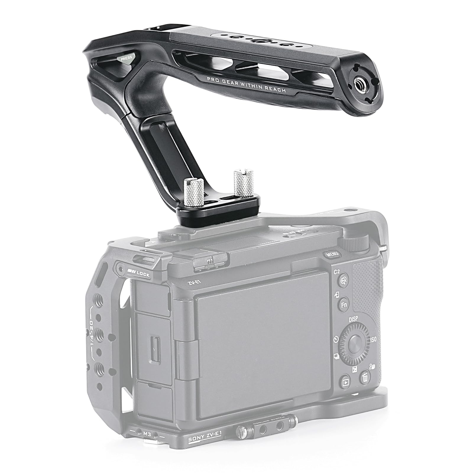 Tilta Xeno Top Handle with Dual 1/4"-20 Screws - Black TA-XTH4-B