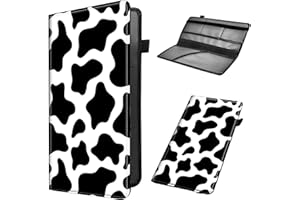 Mxfdegf Car Registration and Insurance Holder, Leather Car Glove Box Organizer, Cool Car Accessories for ID, Driver's License Cards & Essential Document, business cards, Men&Women,Cute Cow