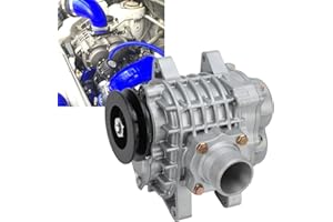 Supercharger, Aluminum and Iron Amr300 Compressor Blower Booster With V Pulley, Universal Reduction Compressor Booster with S