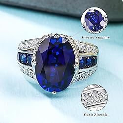 AGRULE Sapphire Rings for Women Wedding Engagement