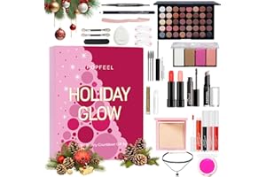 BONNIE CHOICE Makeup Advent Calendar 2025, 24 Days Christmas Gifts forTeenage Girls Women All in One Makeup Kit Surprise Gift Christmas Countdown Calendar Gifts with Eyeshadow Palette Lipstick Foundation Eyebrow