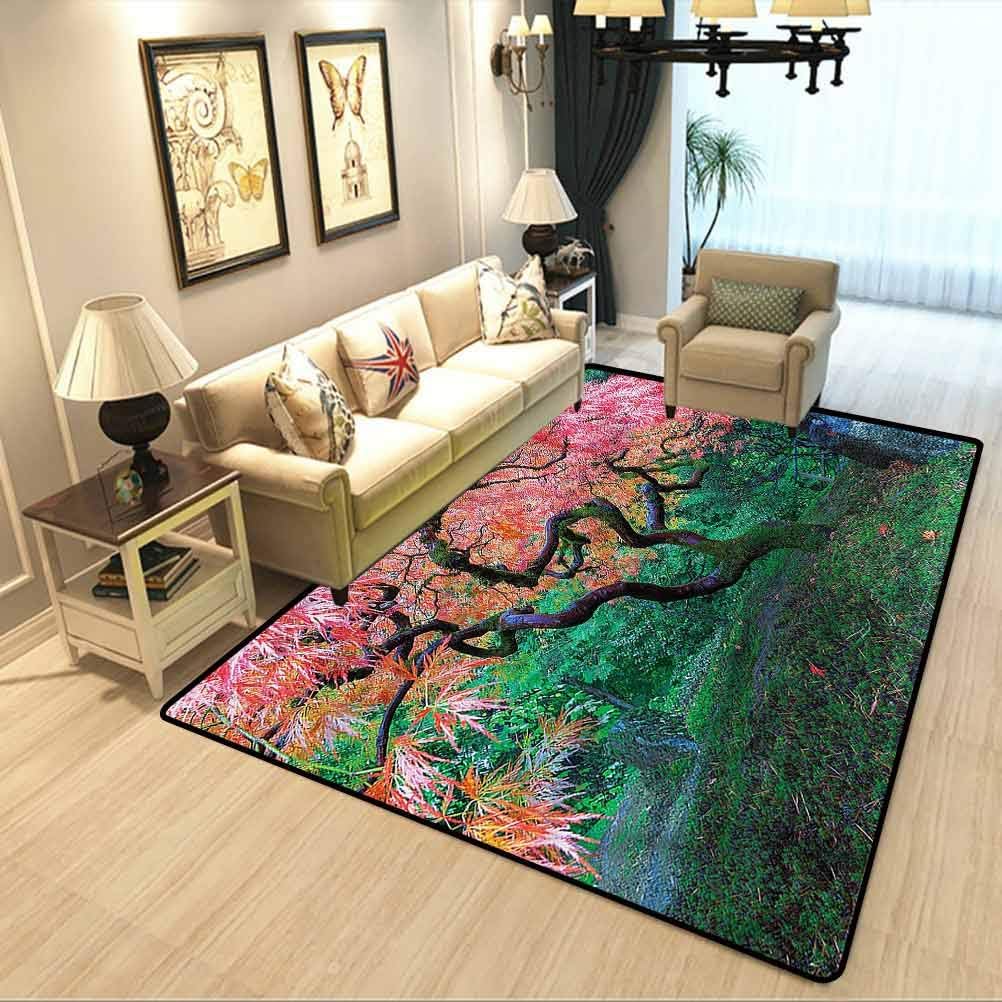Japanese Classroom Carpets Red Leaf Maple in Garden Carpet Runners for