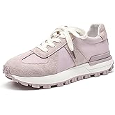 BEAU TODAY Womens Platform Sneakers, Fashion Chunky Platform Sneakers for Women, Retro Casual Walking Tennis Shoes