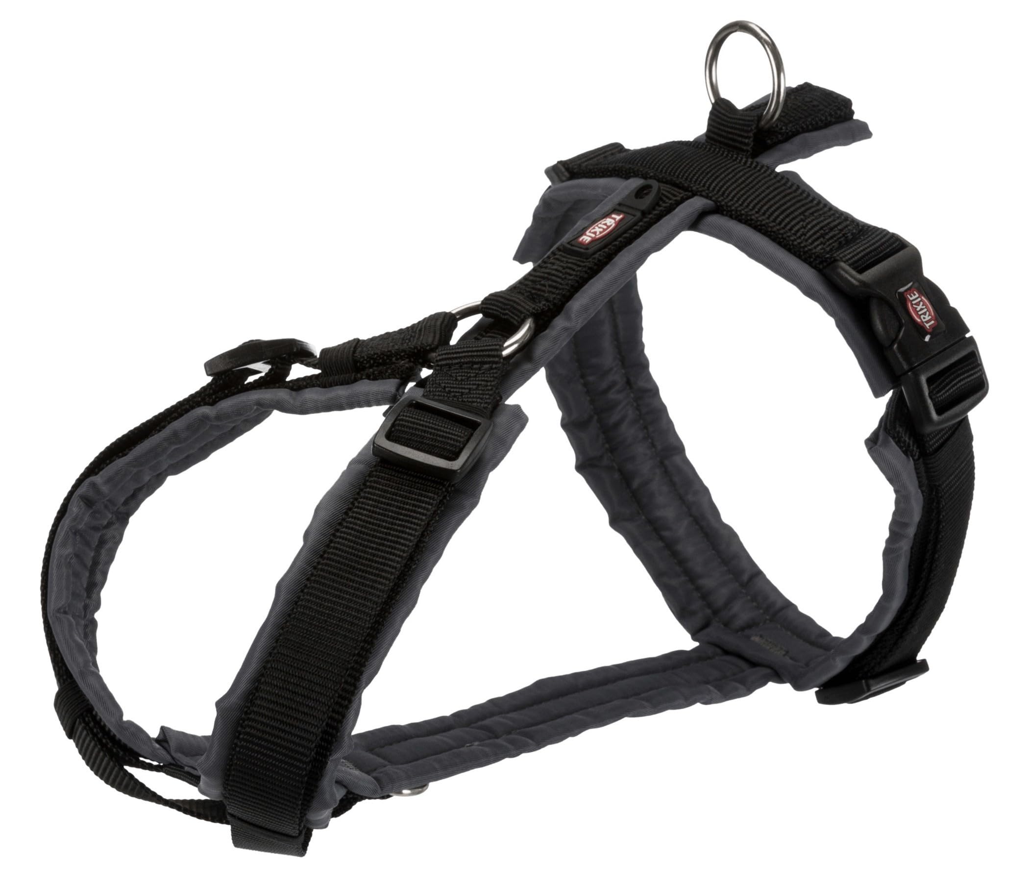 TRIXIE Trekking Harness New Premium XL 80-97 cm / 25 mm Black/Graphite Dog