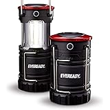 Eveready 360 LED Camping Lantern, IPX4 Water Resistant, Super Bright, 100 Hour Run-time, Battery Powered Outdoor LED Lantern,