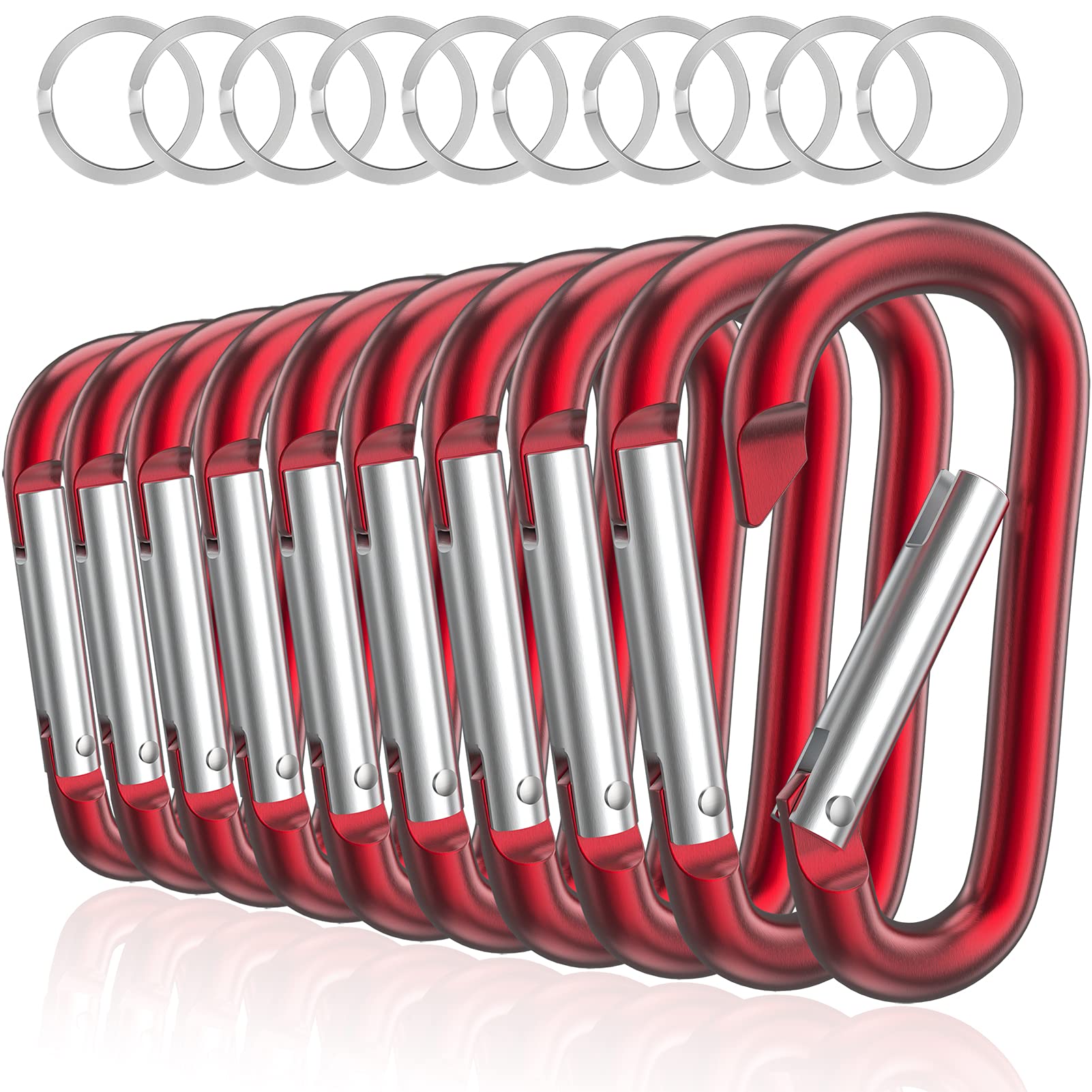 3" Aluminum Carabiner D Ring — image 1