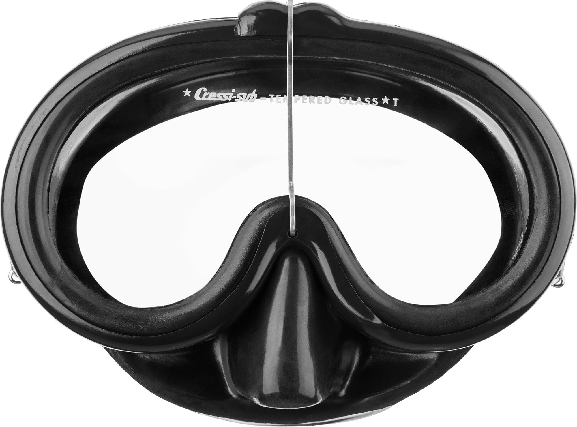Cressi Pinocchio Scuba and Snorkeling OLD Fashioned Mask - Black