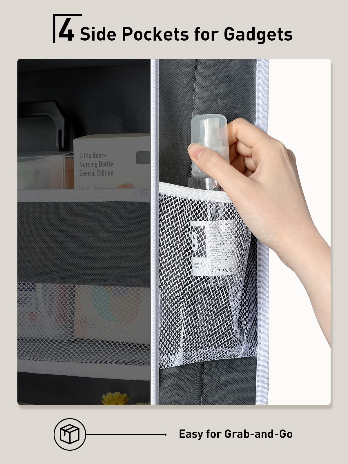 Yecaye 6-Tier Over the Door Organizer, 2-in-1 Bathroom Organizer ...