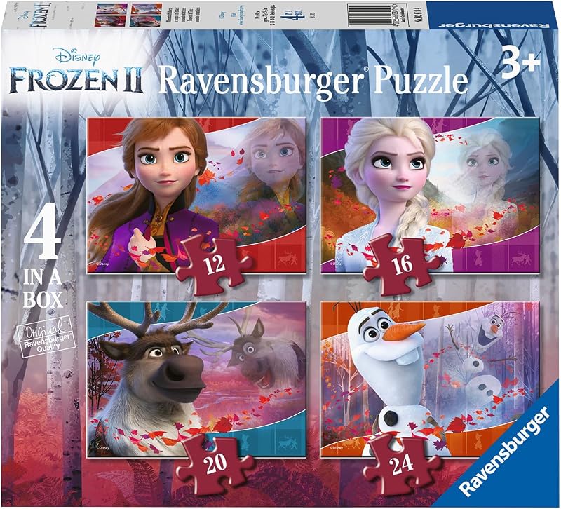 Ravensburger Disney Frozen 4 in a Box Jigsaw Puzzles 12/16/20/24 Piece