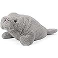 Cuckool Warmable Manatee Stuffed Animals, Microwavable Stuffed Animals Heating Pad for Cramps, Pain Stress Relief, Heatable & Coolable Lavender Scented Plush Toy for Anxiety, Women Kids Bedtime
