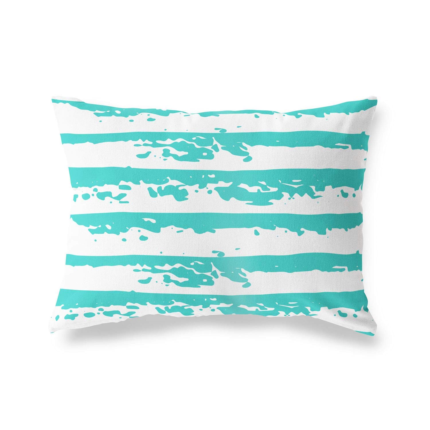 BonaMaison Decorative Cushion Cover, Turquoise-White Throw Pillow Covers, Home Decorative Pillowcases for Livingroom, Sofa, Bedroom, Size: 45X60 Cm - Designed and Manufactured in Turkey