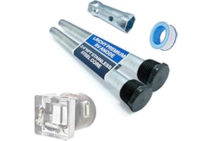 Lrichy RV Water Heater Anode Rods 9.25" x 3/4" NPT (2-Pack), Premium Magnesium Anode Rod Kit for Suburban hot Water heaters 232767, Extended Life Protecting Anode Rods for Water Heater Liner