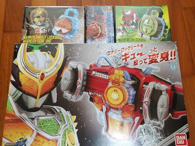 Amazon 希少未開封品ラスト1点 Dxゲネシスドライバー ドラゴンフルーツエナジー マロンエナジー ウォーターメロン 仮面ライダー鎧武 ロボット 子ども向けフィギュア ホビー