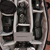 K&F Concept Mochila Impermeable para Cámara de Fotos y Trípode con ...