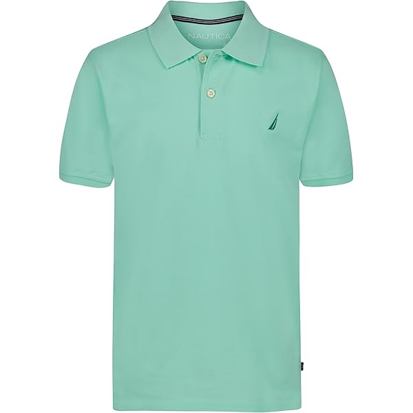 Amazon.com: Izod Boys' Short Sleeve Pique Polo Shirt, Blue/White