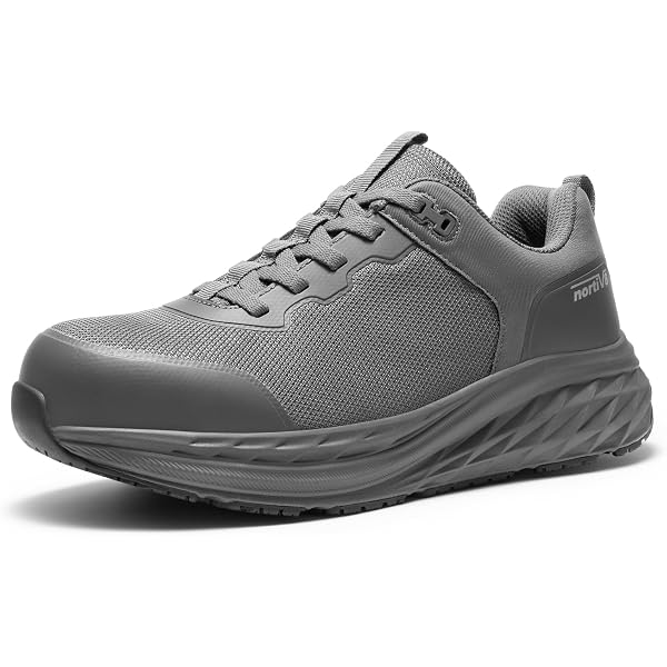 VikoViren Steel Toe Work Shoes - Lightweight, Non-Slip Safety Sneakers For Men & Women, Composite Toe