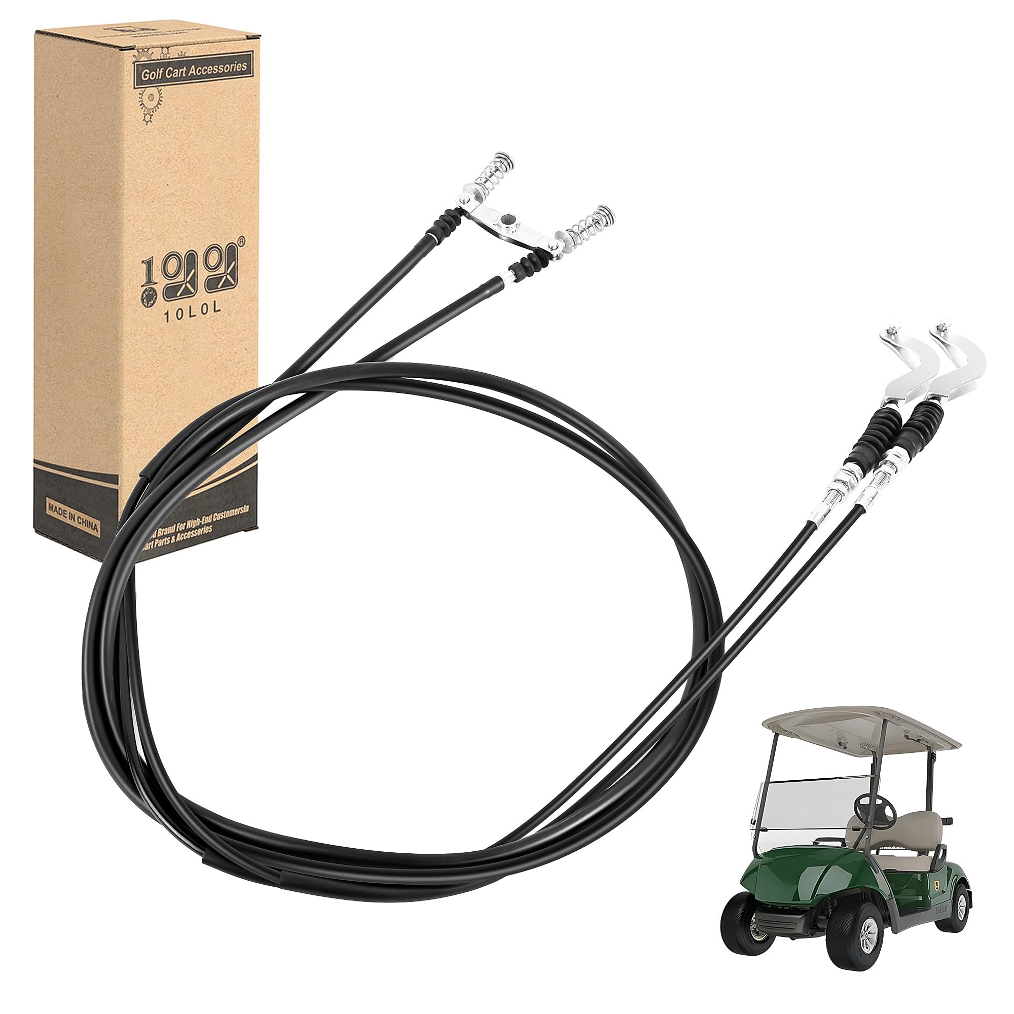 Photo 1 of 10L0L Golf Cart Forward Reverse Shifter Cable Replacement for Yamaha G29 Drive Gas 2012.5-UP, Replace OEM JW1-G8330-01-00 JW1-G6371-01-00
