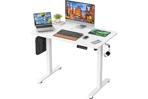 STARY Electric Standing Desk Adjustable Height Sit Stand Home Office Desk with Splice Board