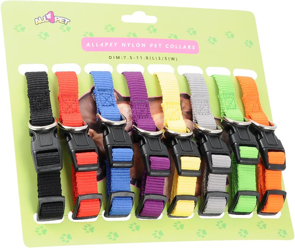 All4pet Soft Nylon Puppy ID Buckle Collars & BandsPuppy Identification