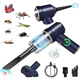 2026 Upgraded Bug Vacuum with Long Nozzle for Adults&amp;Kids&amp;Garden, 5 in 1 Handheld Fly Vacuum Catcher for Spider Insect Wasps Bees Ants Ladybugs, Humane Indoor/Outdoor Cordless Catch and Release