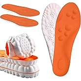 Steppers Insoles for Men and Women, 4D Memory Foam Cloud Insoles with Arch Support, Anti-Fatigue Comfort, Shock Absorption Soles and Foot Pain Relief, Trim to Fit All Shoe Types (for Men 6.5-11)