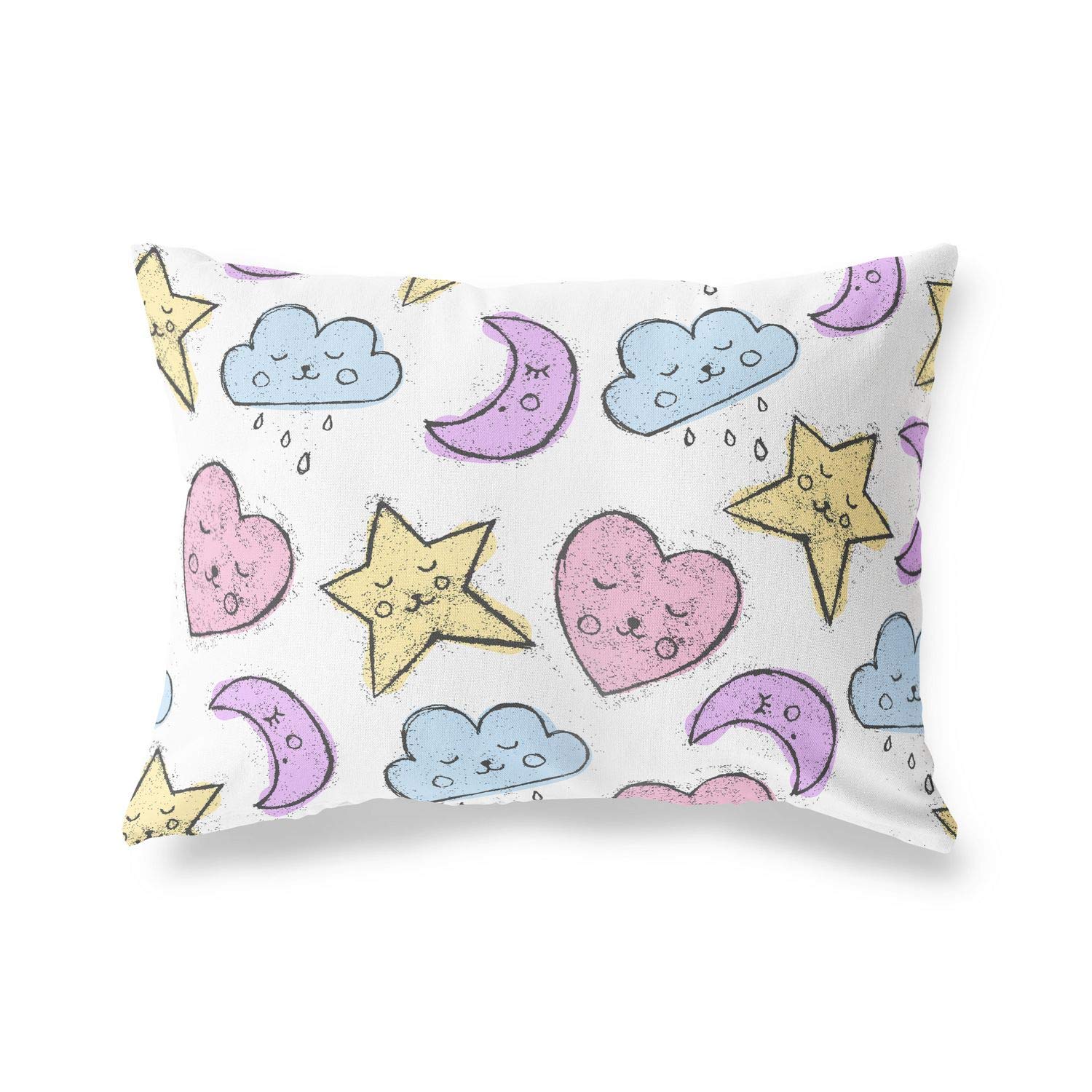 BonaMaison Decorative Cushion Cover, Random Pattern Throw Pillow Covers, Home Decorative Pillowcases for Livingroom, Sofa, Bedroom, Size: 45X60 Cm - Designed and Manufactured in Turkey