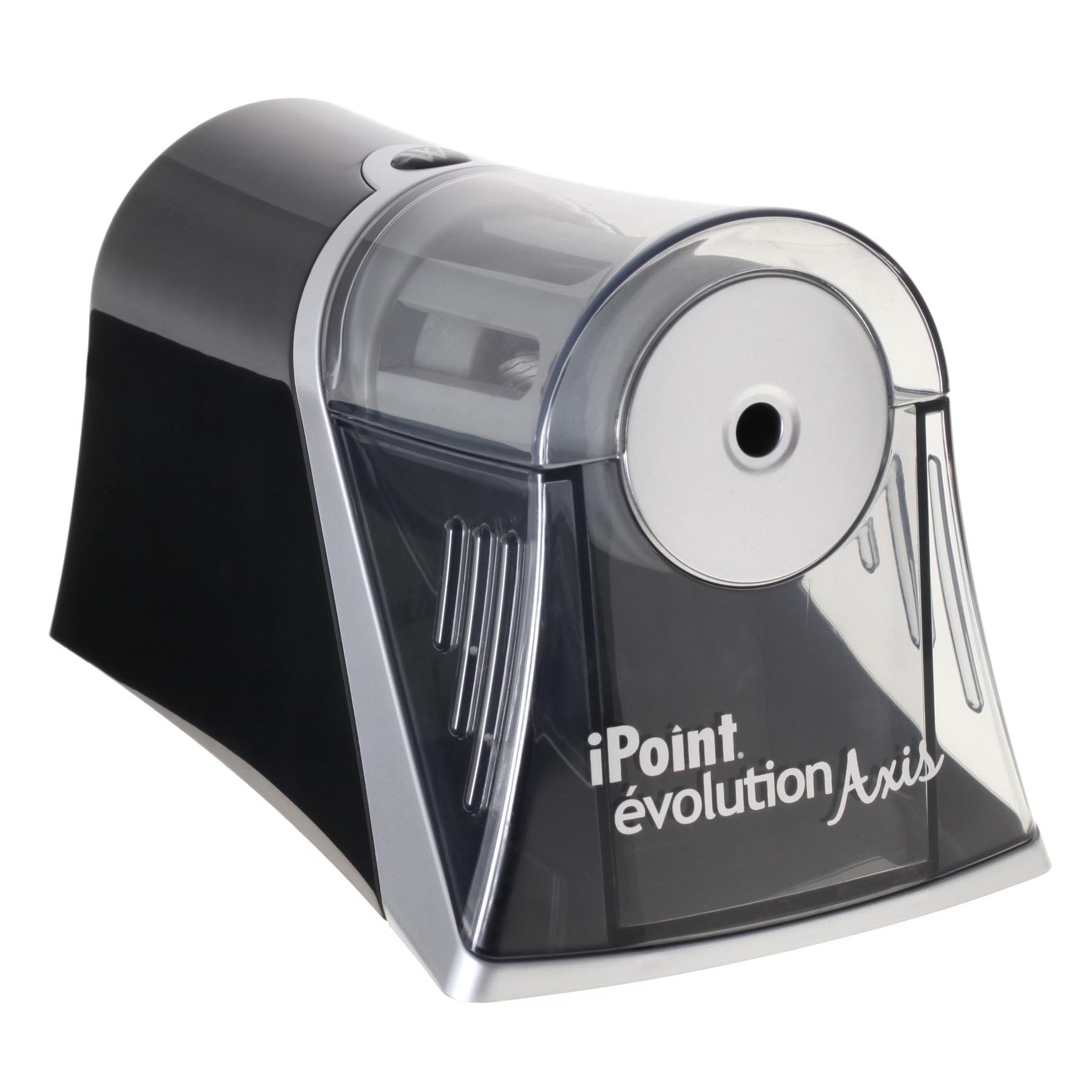 Westcott iPoint Axis E-15510 00 Electrical Pencil Sharpener with Auto Stop Grey/Black