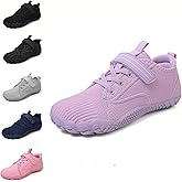 HICKMONBER Toddler/Little/Big Kids Barefoot Shoes Boys Girls Minimalist Sneakers Kids Wide Toe Box Walking Shoes