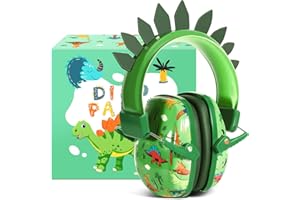 homicozy Noise Cancelling Headphones for Kids,Toddlers,Teens Boys Ages 1-12,Dinosaur Ear Hearing Protection Sound Proof Safety Earmuffs for Concerts,Monster Trucks,Sensitive Ears