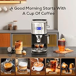 Xbeauty Espresso Machine 20 Bar, Semi-Automatic