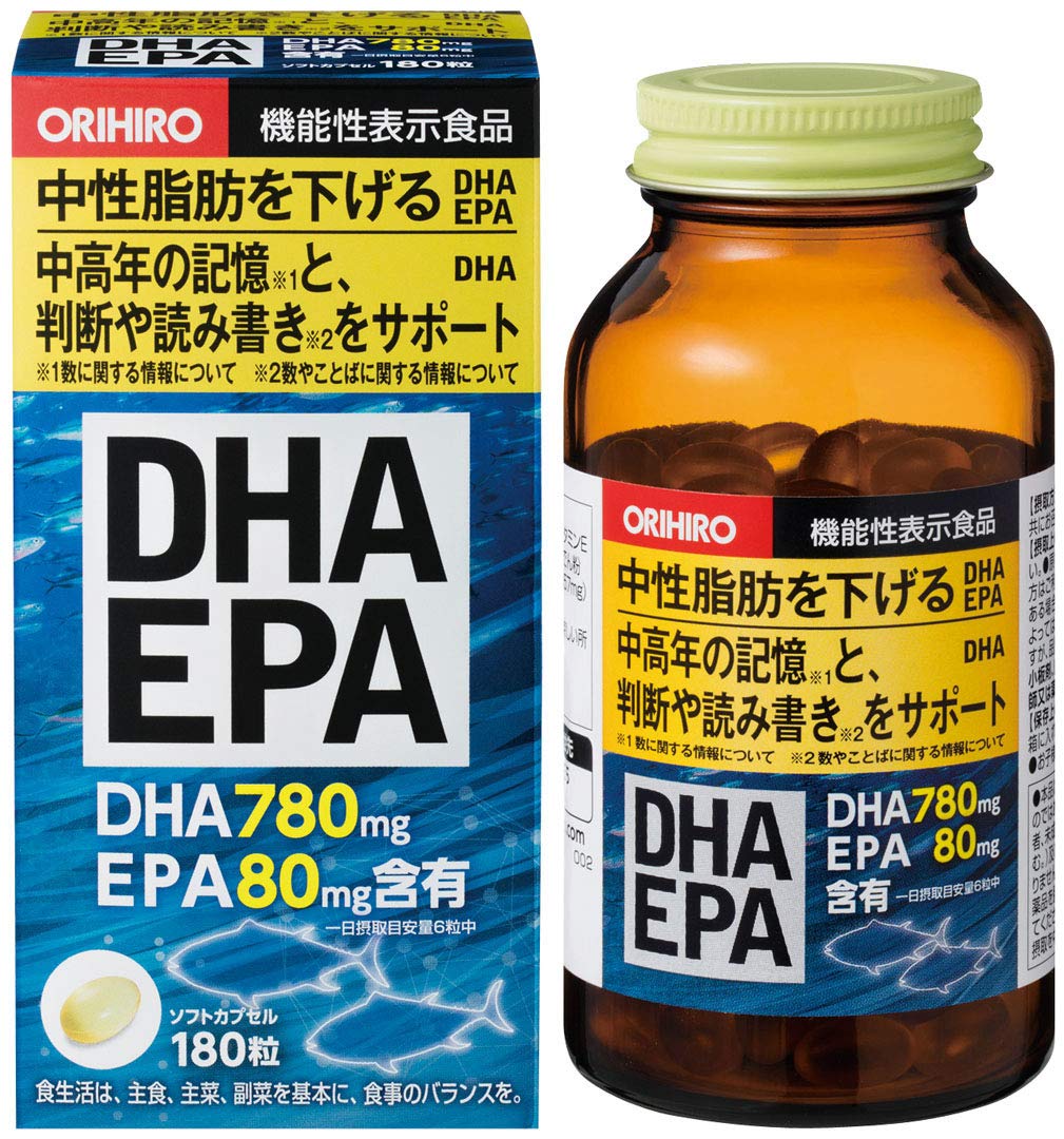 オリヒロ DHA･EPA 180粒 [機能性表示食品] DHA EPA DPA商品画像