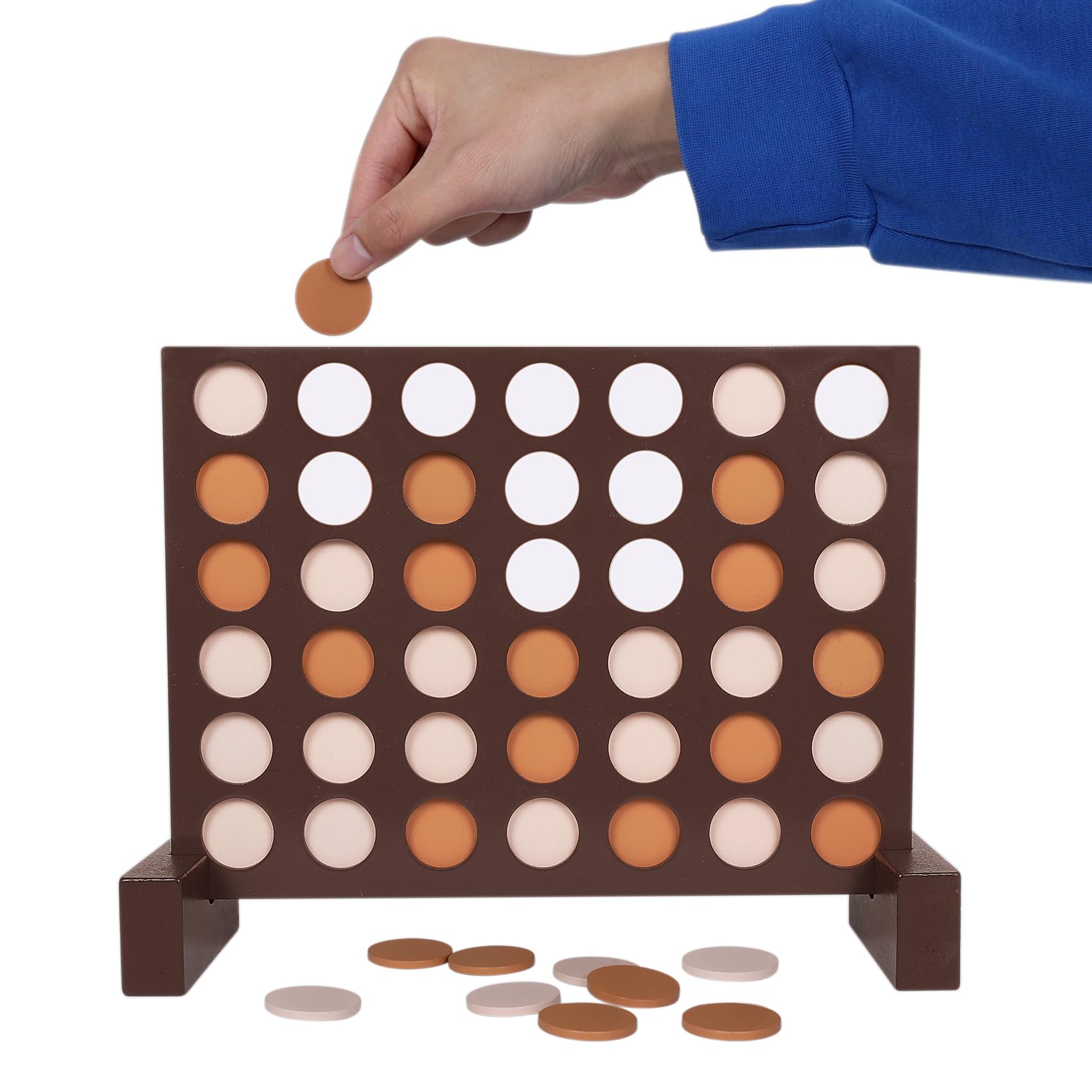 GOTHINK Giant Four in a Row Game with Carrying Bag (4 in a Row Tables Game)