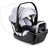 Britax Willow S Infant Car Seat with Alpine Base, ClickTight Technology, Rear Facing Car Seat with RightSize System, Glacier 