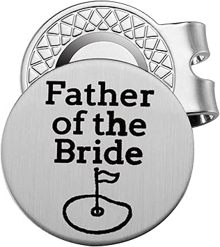 Amazon ゴルフボールマーカー マグネット式帽子クリップ付き 花嫁の父へのゴルフギフト 男性用ゴルフアクセサリー ゴルフ愛好家への完璧な男性ギフト Memories Coding ゴルフマーカー