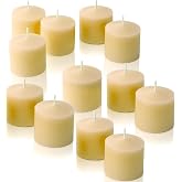 French Vanilla Scented Votive Candles, Set of 12-1.25" Wax Candles for Home, Scented 10 Hour Burn Time - Aromatherapy, Spa Ambiance, Table Centerpieces &amp; Home D&eacute;cor