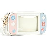 GeekShare Switch Case Compatible with Switch/Switch OLED - Travel Crossbody Switch Carrying Case with Adjustable Shoulder Strap for Switch Console Joy-Con & Accessories