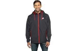 Vantage Apparel Men's Collegiate Premium Lightweight Packable Hooded Wind Jacket