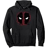 Marvel Comics Retro Classic Deadpool Mask Graffiti Big Face Pullover Hoodie