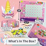 PUTSKA Potty Training Reward Chart for Girls with 35 Reusable Stickers Unicorn view 3