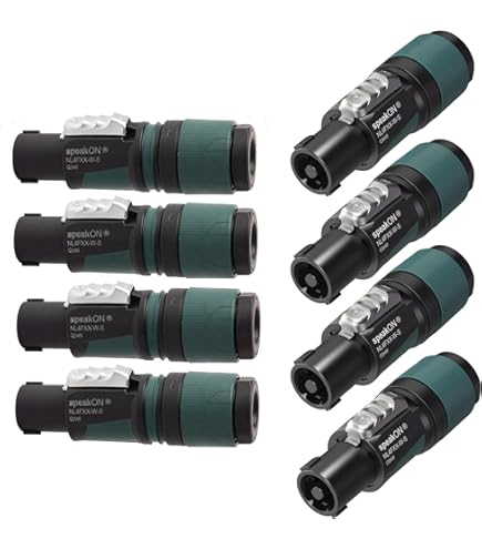 Amazon.com: (8 Pack) Original Neutrik NL4FX 4 pole Locking