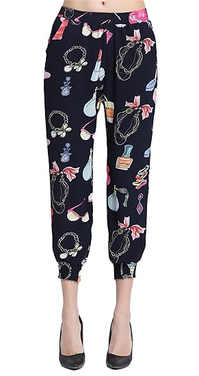 Pantalones Bombachos Mujer Impresion Patrones De Cintura